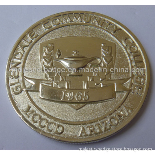 3D Gold Plating Customized College Coin